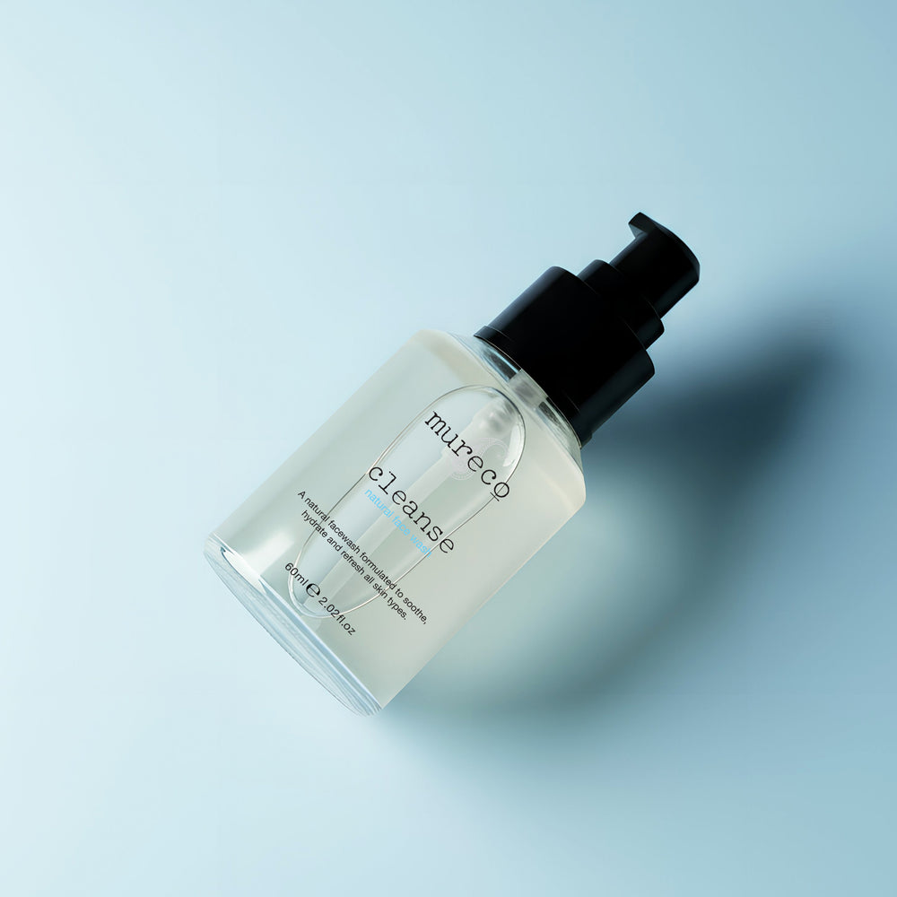 Applying Mureco Cleanse Face Wash – natural skincare routine, acne-fighting formula