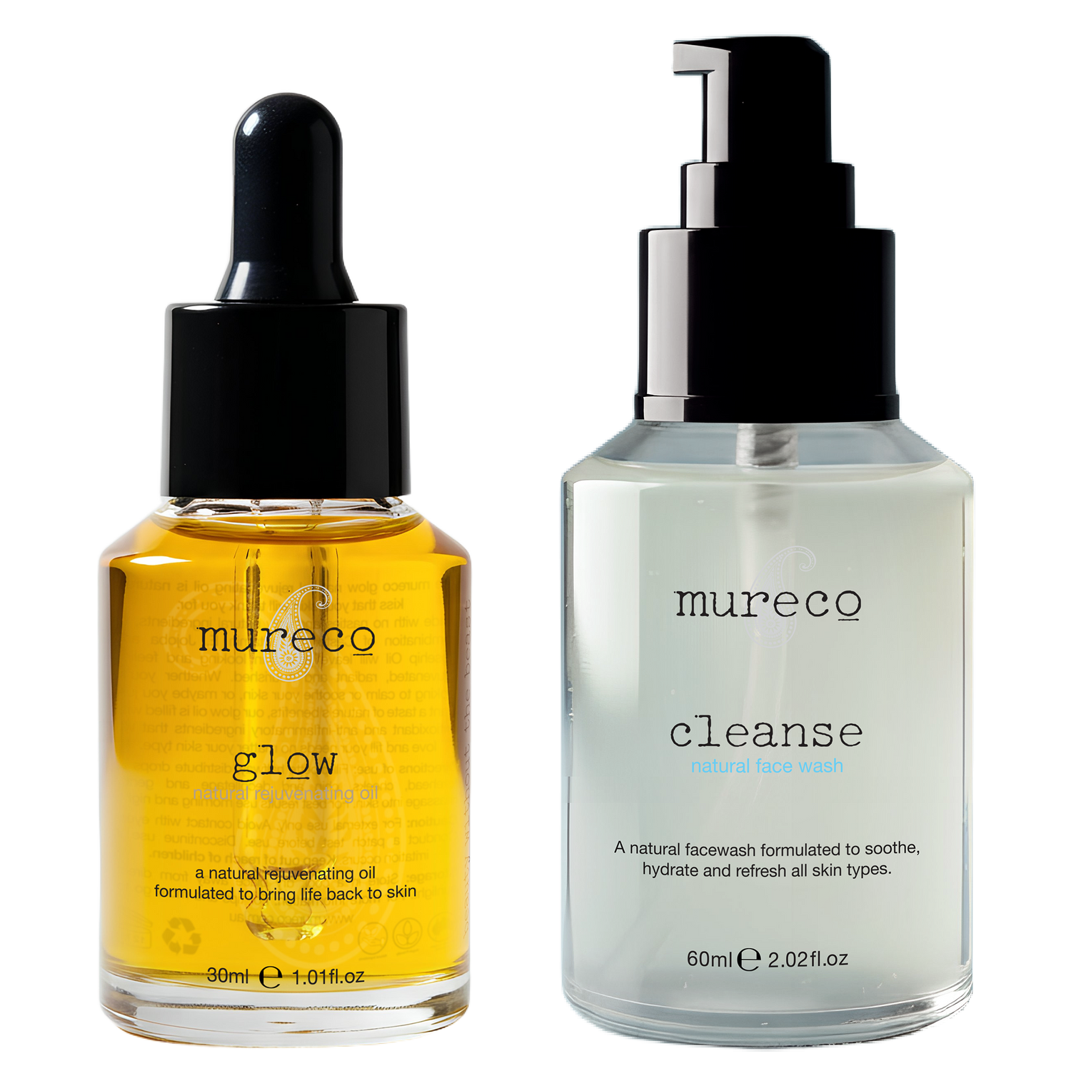 Mureco Radiance Kit – vegan, Australian-made face oil and cleanser set for glowing skin